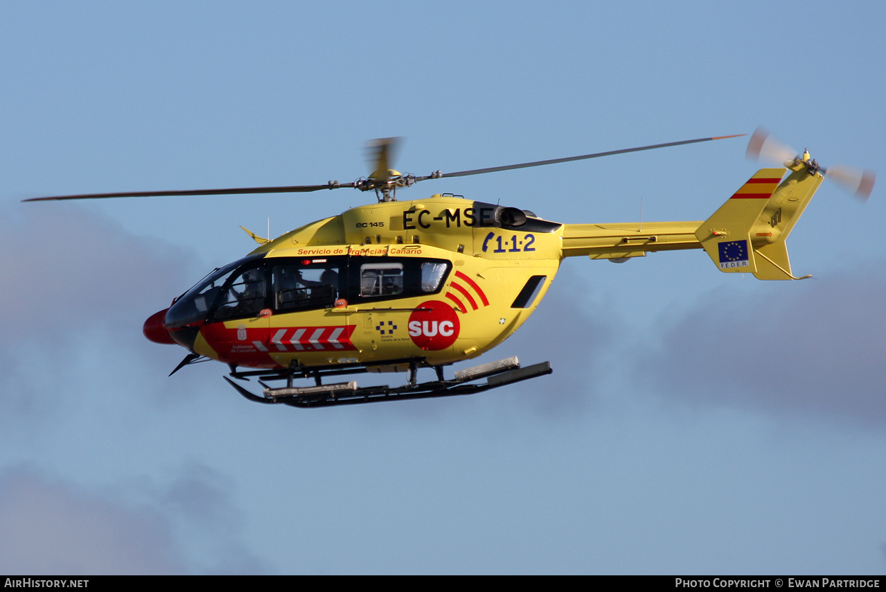 Aircraft Photo of EC-MSE | Eurocopter-Kawasaki BK-117/EC-145 | Servicio de Urgencias Canario - SUC | AirHistory.net #623412
