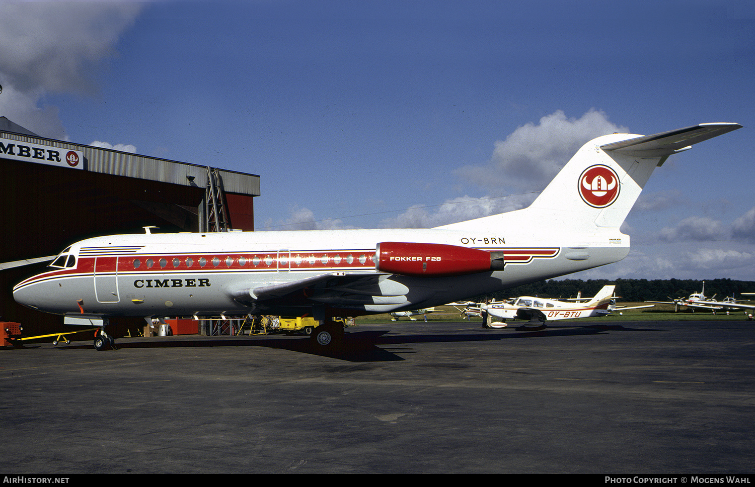 Aircraft Photo of OY-BRN | Fokker F28-3000 Fellowship | Cimber Air | AirHistory.net #623463