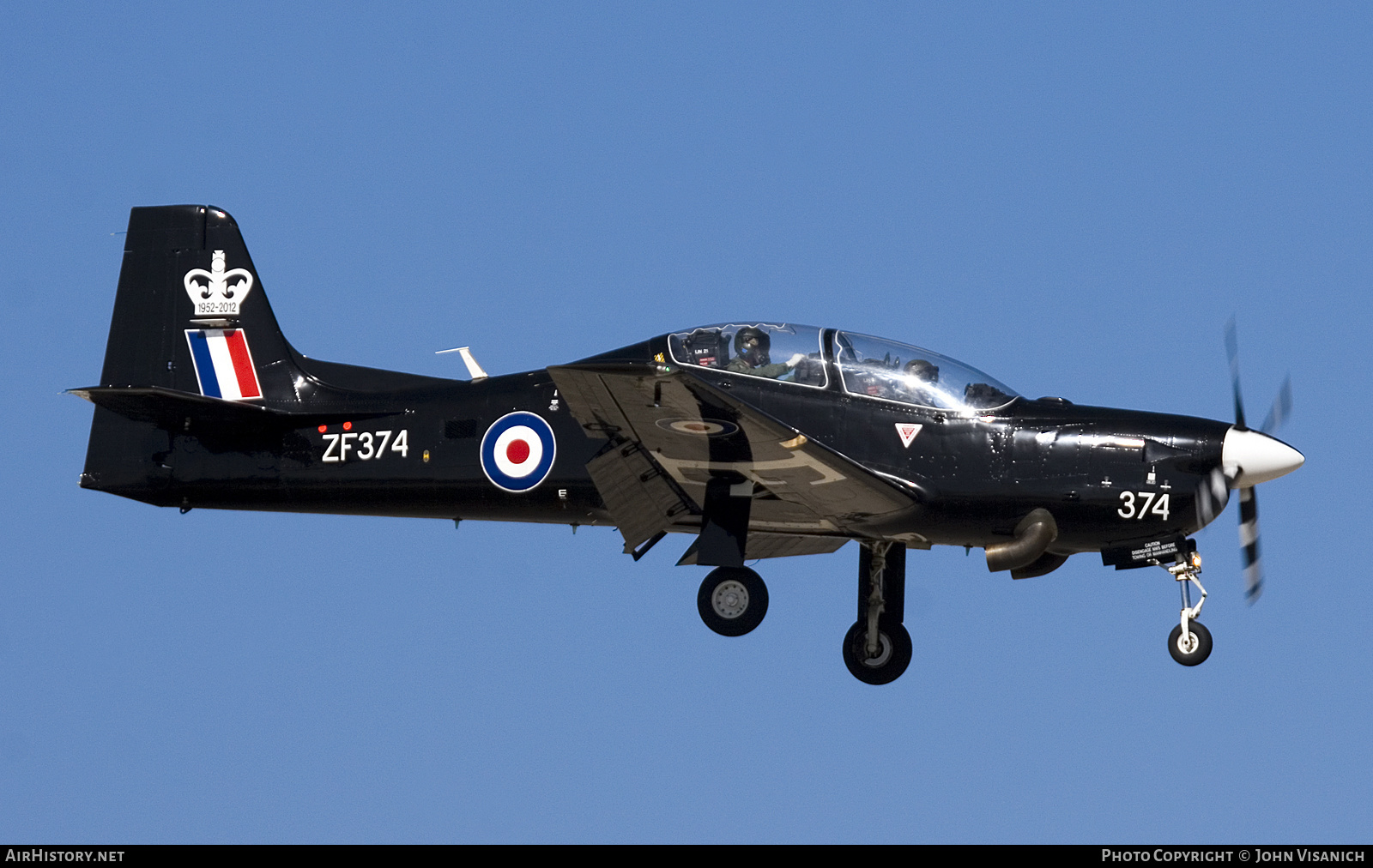 Aircraft Photo of ZF374 | Short S-312 Tucano T1 | UK - Air Force | AirHistory.net #623468