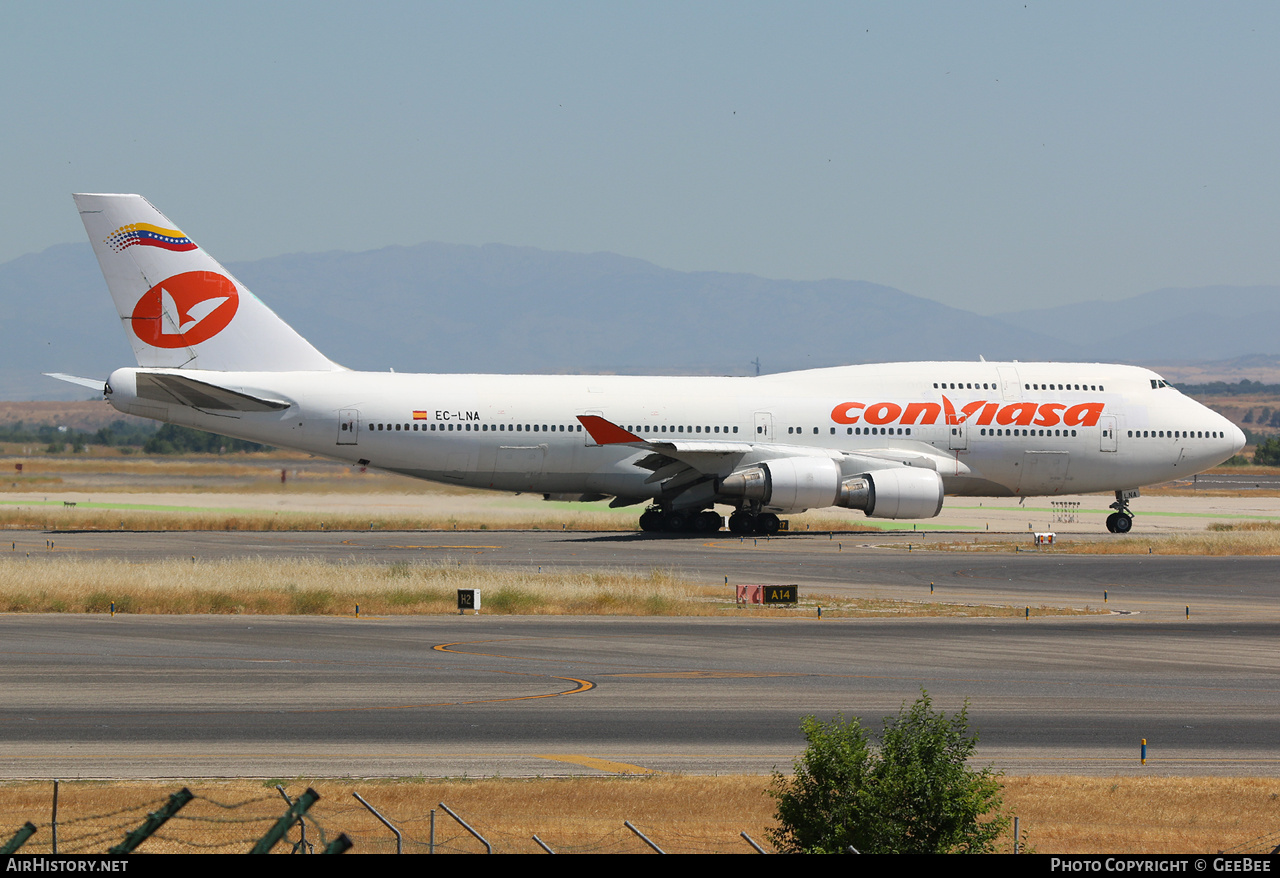 Aircraft Photo of EC-LNA | Boeing 747-446 | Conviasa | AirHistory.net #623522