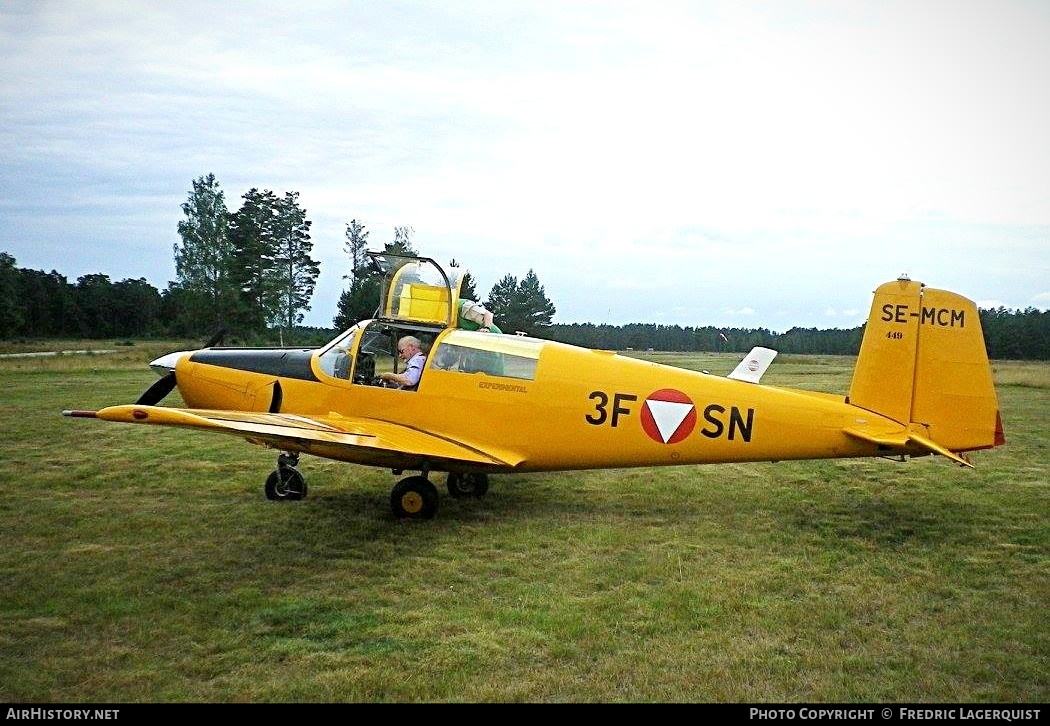 Aircraft Photo of SE-MCM / 449 | Saab 91D Safir | Austria - Air Force | AirHistory.net #623539