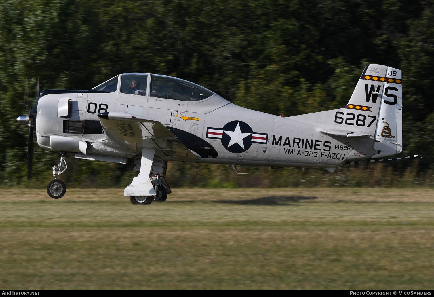 Aircraft Photo of F-AZQV / 146287 | North American T-28C Trojan | USA - Marines | AirHistory.net #623559