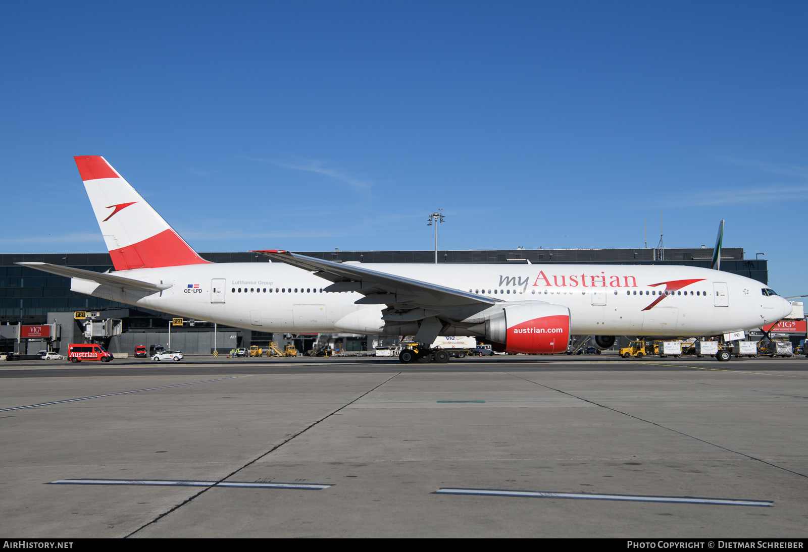 Aircraft Photo of OE-LPD | Boeing 777-2Z9/ER | Austrian Airlines | AirHistory.net #623618