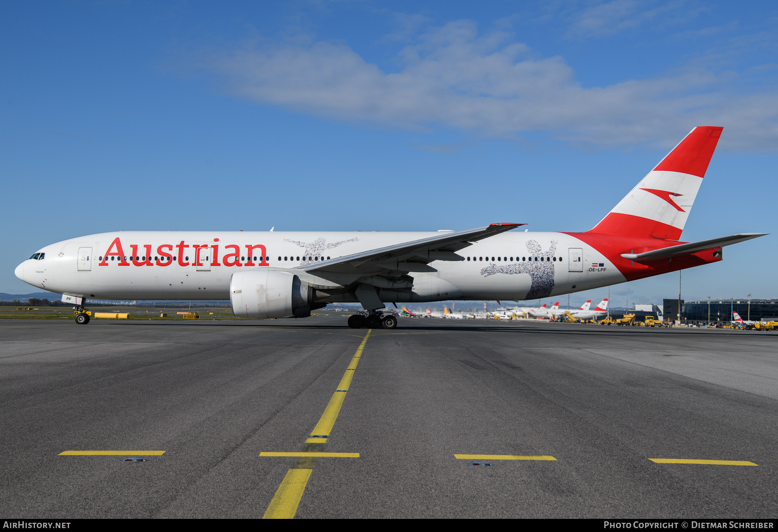 Aircraft Photo of OE-LPF | Boeing 777-2Q8/ER | Austrian Airlines | AirHistory.net #623634