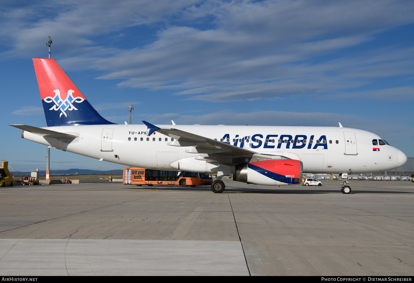 Aircraft Photo of YU-APK | Airbus A319-132 | Air Serbia | AirHistory.net #623667