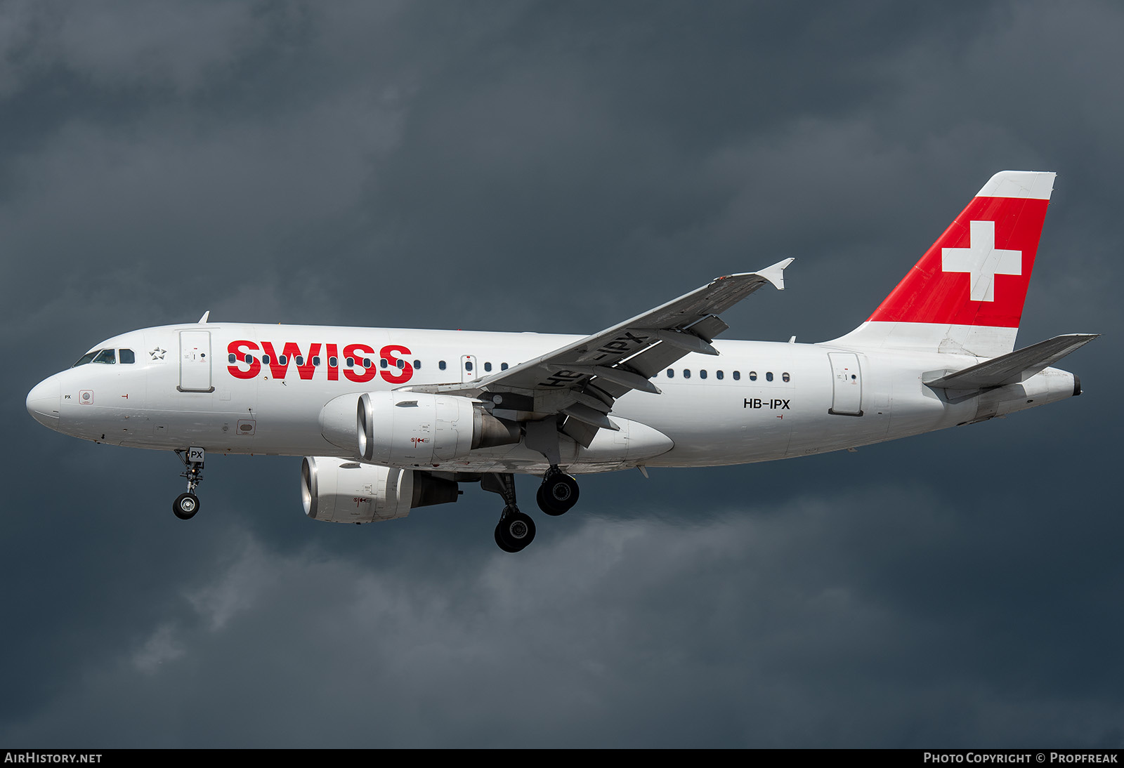 Aircraft Photo of HB-IPX | Airbus A319-112 | Swiss International Air Lines | AirHistory.net #623702