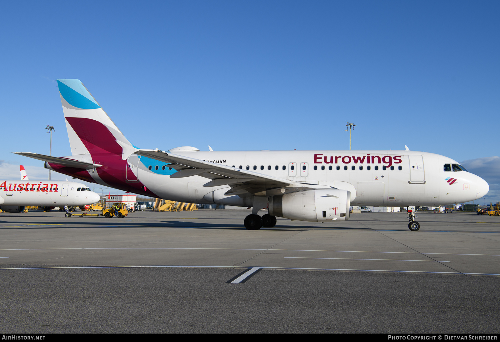 Aircraft Photo of D-AGWN | Airbus A319-132 | Eurowings | AirHistory.net #623733