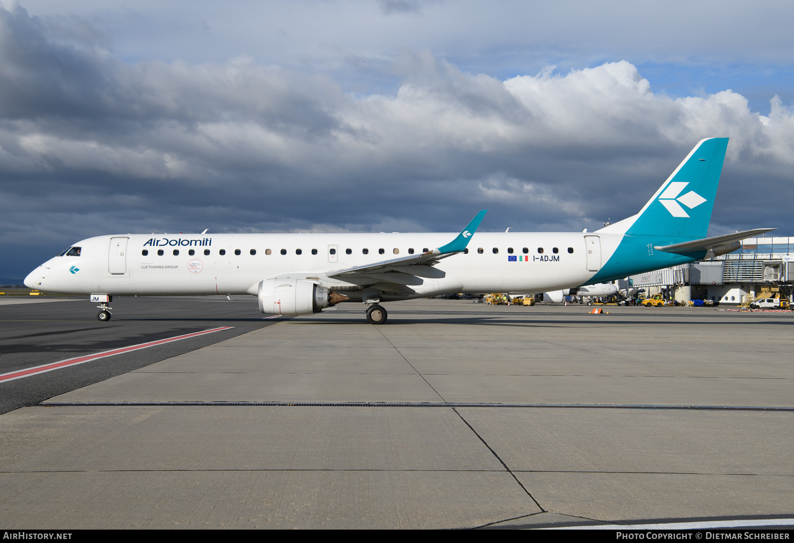 Aircraft Photo of I-ADJM | Embraer 195LR (ERJ-190-200LR) | Air Dolomiti | AirHistory.net #623736