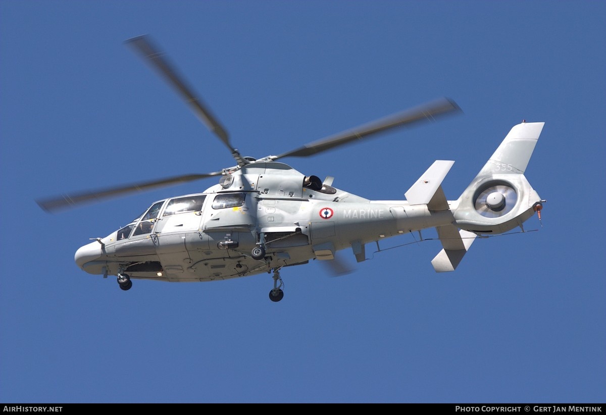 Aircraft Photo of 355 | Eurocopter AS-565SA Panther | France - Navy | AirHistory.net #623770