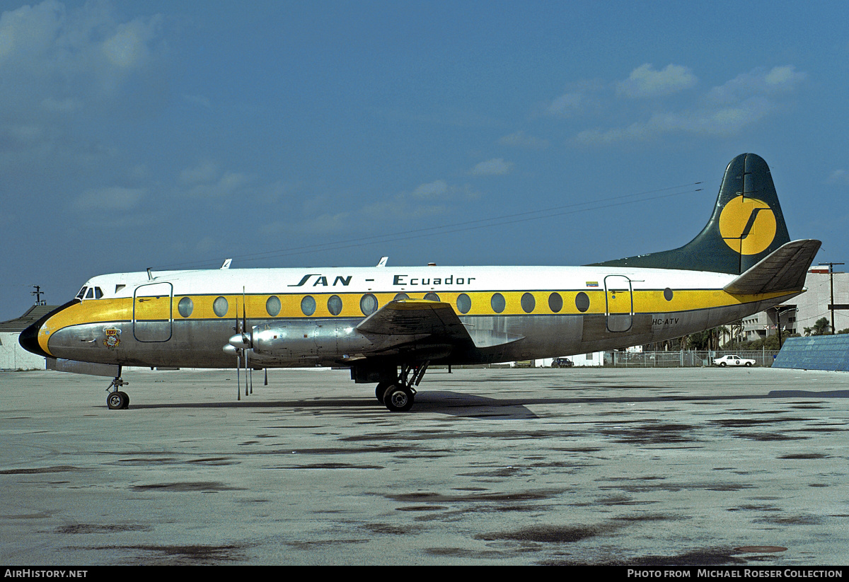 Aircraft Photo of HC-ATV | Vickers 828 Viscount | SAN - Servicios Aéreos Nacionales | AirHistory.net #623904