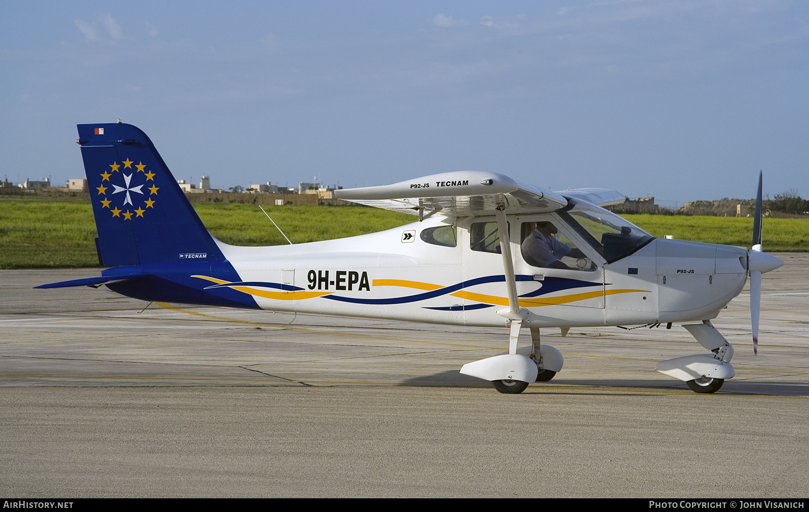 Aircraft Photo of 9H-EPA | Tecnam P-92JS Echo | European Pilot Academy | AirHistory.net #623930