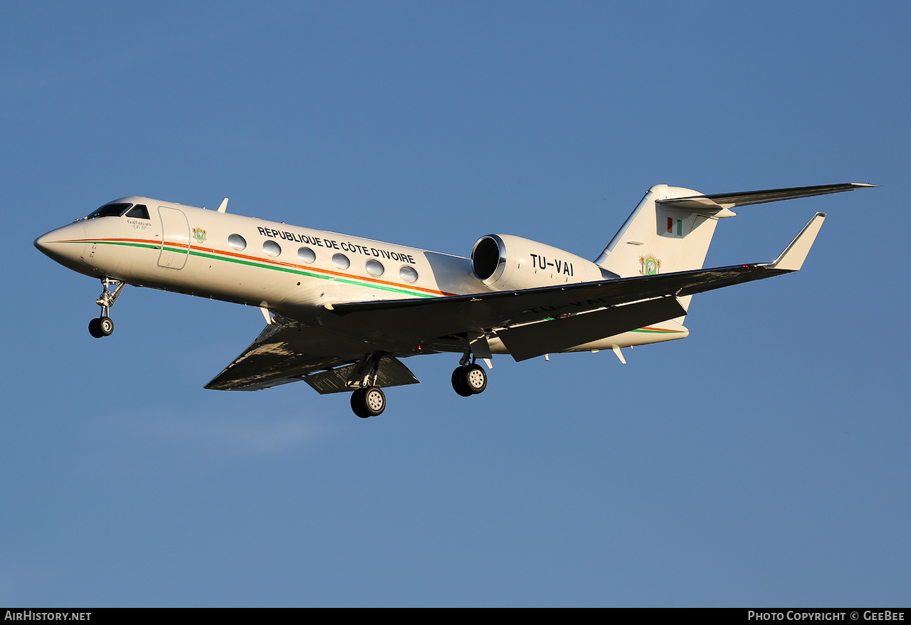 Aircraft Photo of TU-VAI | Gulfstream Aerospace G-IV Gulfstream IV-SP | Ivory Coast - Government | AirHistory.net #623963