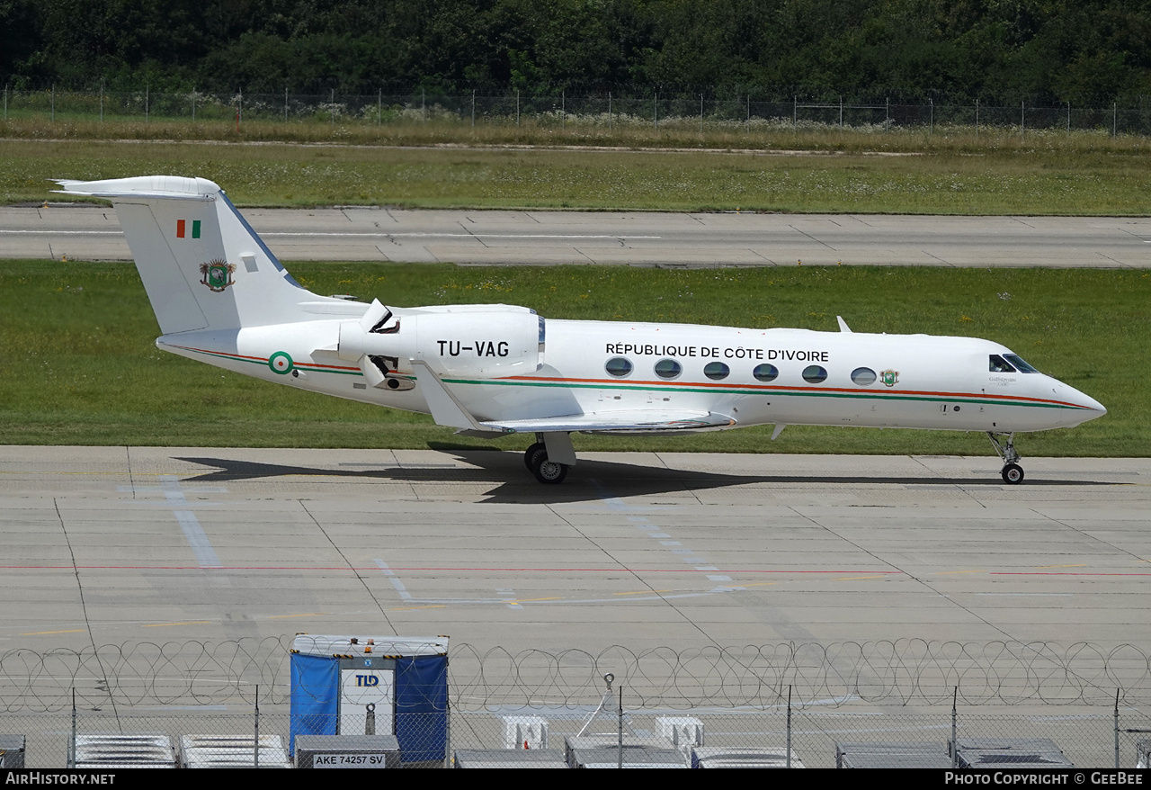 Aircraft Photo of TU-VAG | Gulfstream Aerospace G-IV-X Gulfstream G450 | Ivory Coast - Government | AirHistory.net #623987