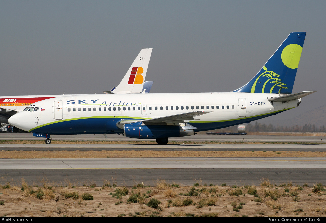 Aircraft Photo of CC-CTX | Boeing 737-2T4/Adv | Sky Airline | AirHistory.net #624042