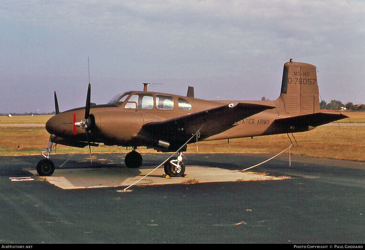 Aircraft Photo of 57-6057 / 0-76057 | Beech U-8D Seminole (50) | USA - Army | AirHistory.net #624044