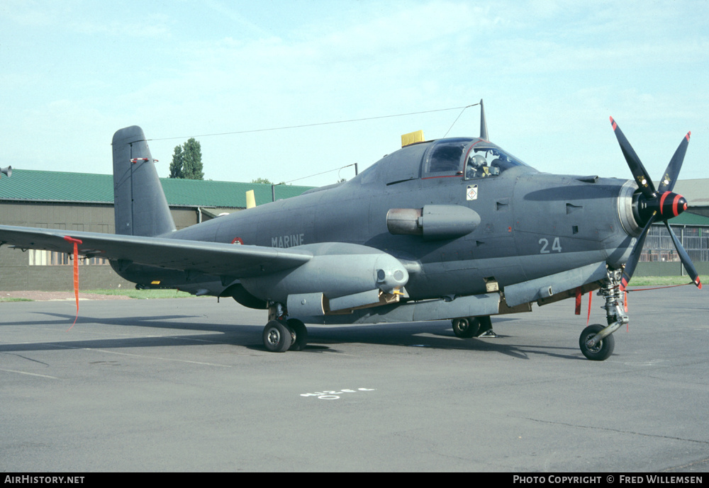 Aircraft Photo of 24 | Bréguet 1050 Alizé | France - Navy | AirHistory.net #624062