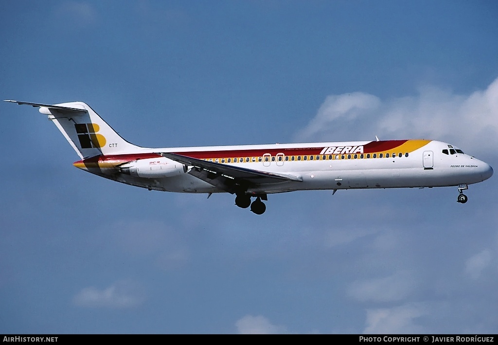 Aircraft Photo of EC-CTT | McDonnell Douglas DC-9-34CF | Iberia | AirHistory.net #624112