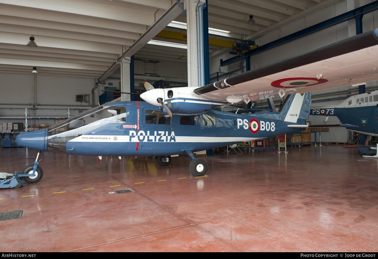 Aircraft Photo of PS-B08 | Vulcanair P-68 Observer 2 | Italy - Polizia | AirHistory.net #624172