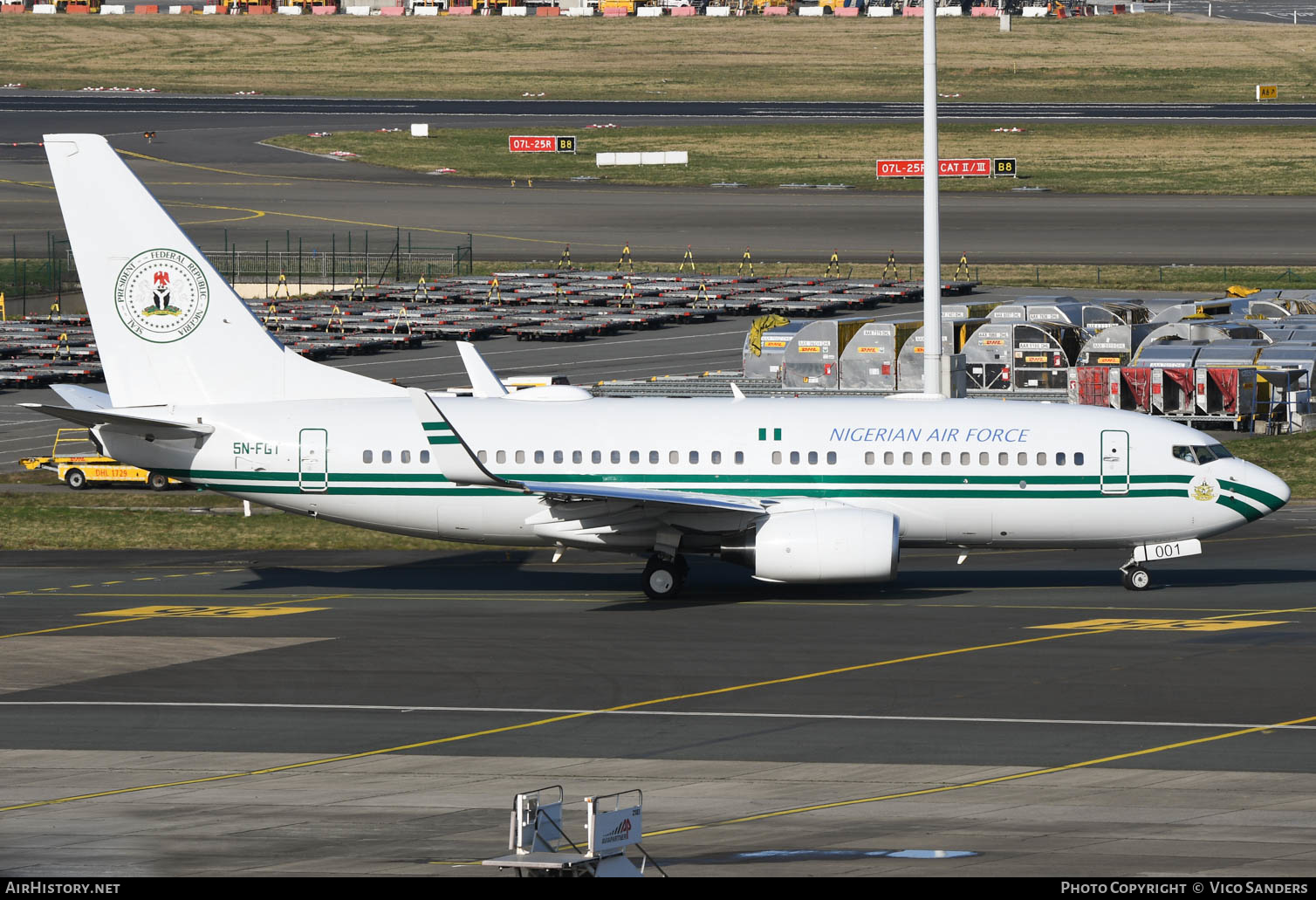Aircraft Photo of 5N-FGT | Boeing 737-7N6 BBJ | Nigeria - Air Force | AirHistory.net #624178