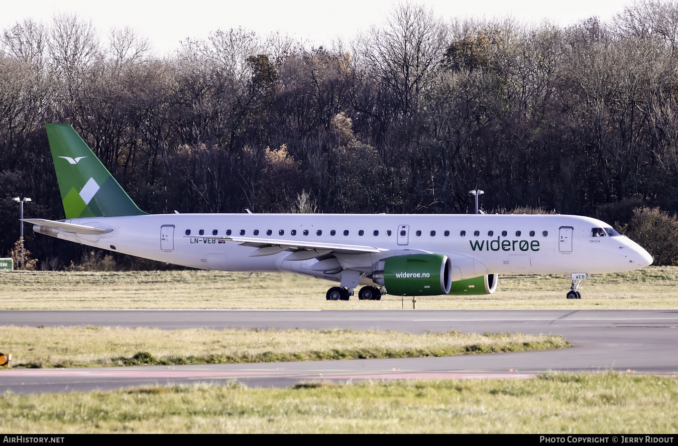 Aircraft Photo of LN-WEB | Embraer 190-E2 (ERJ-190-300) | Widerøe | AirHistory.net #624184