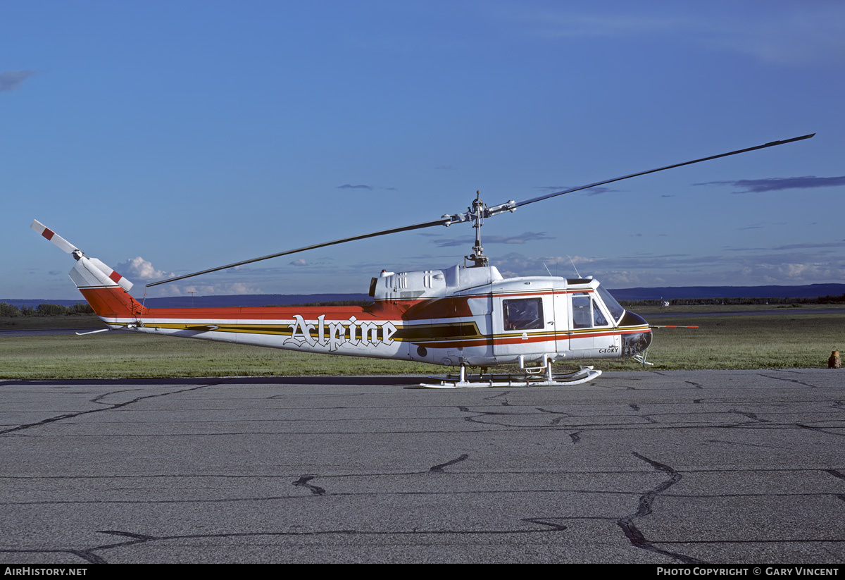 Aircraft Photo of C-FOKY | Bell 204B | Alpine Helicopters | AirHistory.net #624196