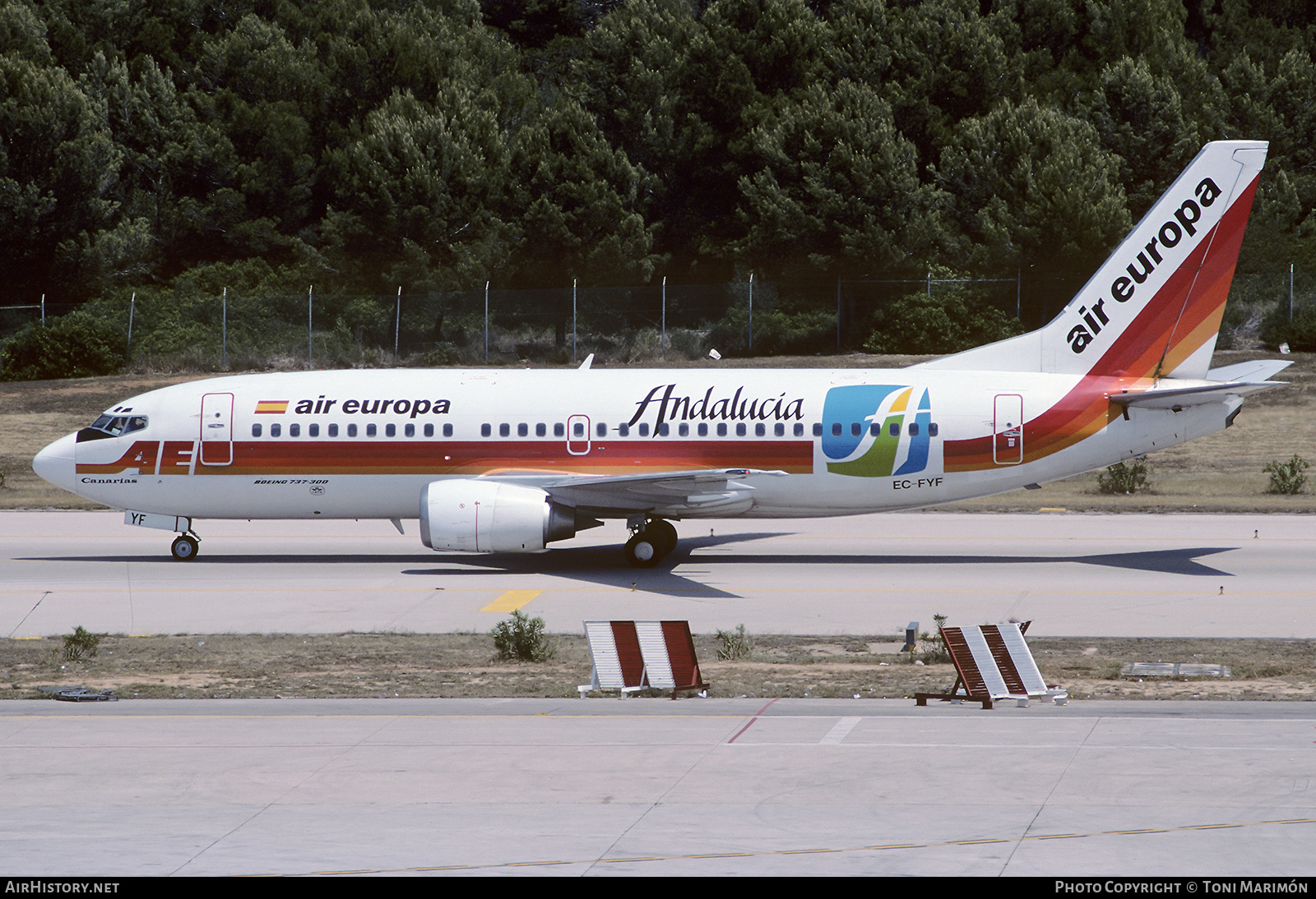 Aircraft Photo of EC-FYF | Boeing 737-3Q8 | Air Europa | AirHistory.net #624200