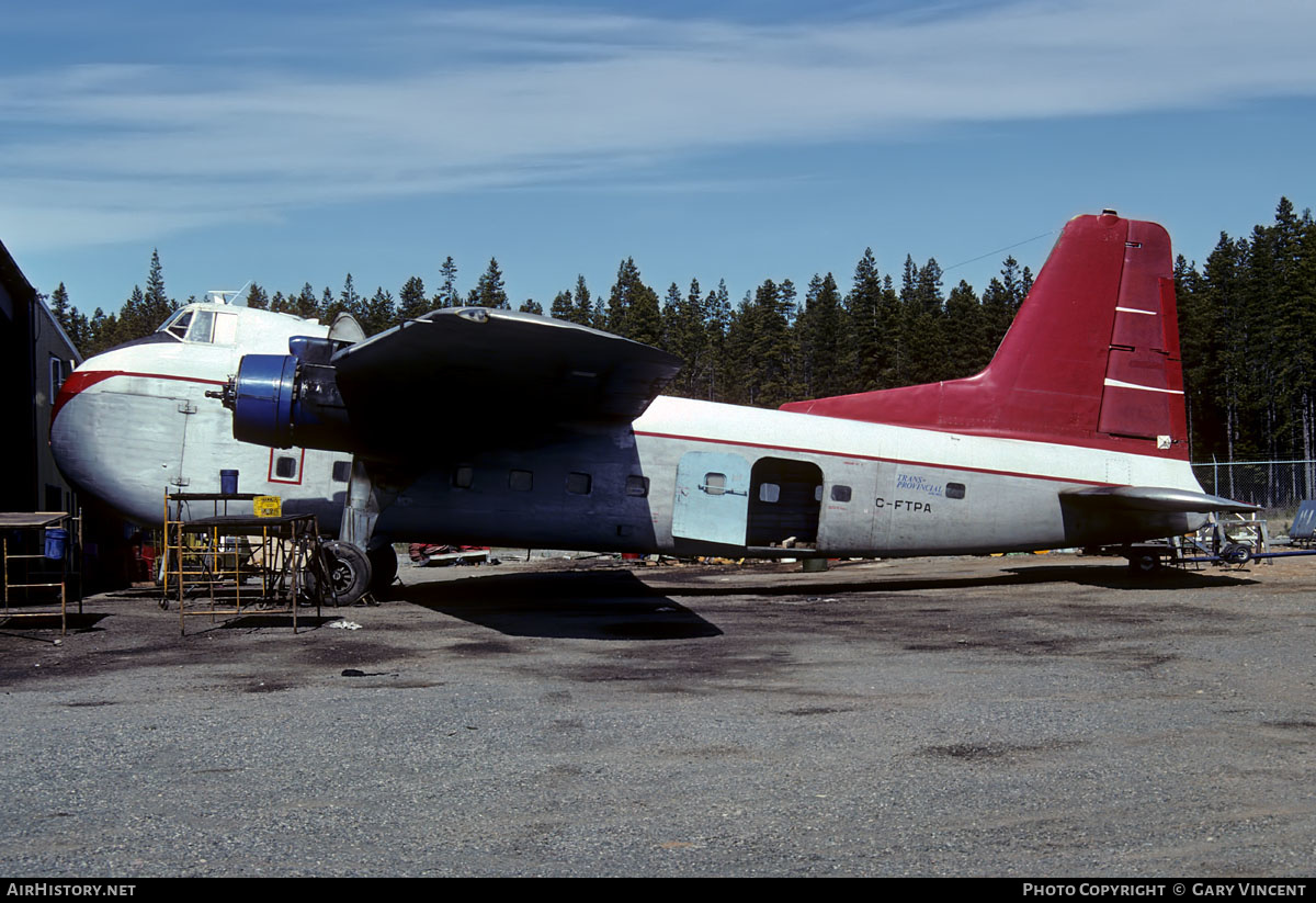 Aircraft Photo of C-FTPA | Bristol 170 Freighter Mk31E | Trans-Provincial Airlines | AirHistory.net #624201