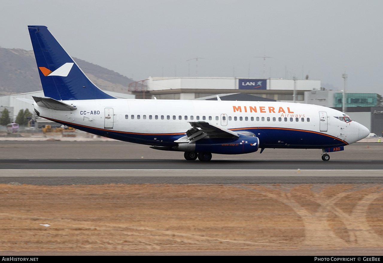 Aircraft Photo of CC-ABD | Boeing 737-2Q3/Adv | Mineral Airways | AirHistory.net #624298