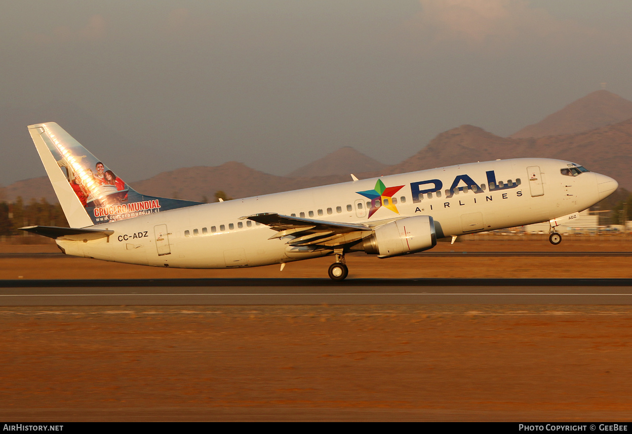 Aircraft Photo of CC-ADZ | Boeing 737-3G7 | PAL Airlines - Principal Airlines | AirHistory.net #624301