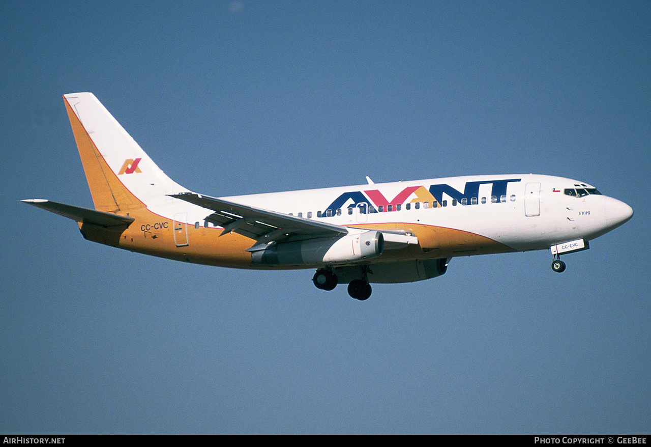 Aircraft Photo of CC-CVC | Boeing 737-229/Adv | Avant Airlines | AirHistory.net #624305