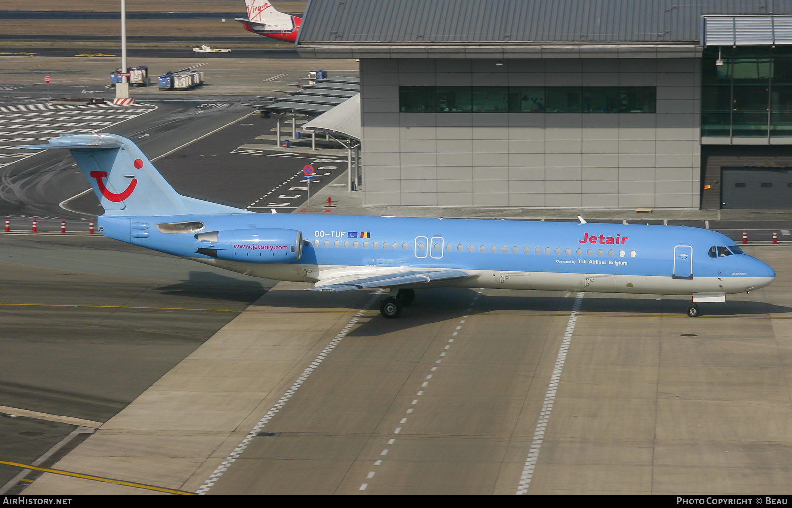 Aircraft Photo of OO-TUF | Fokker 100 (F28-0100) | Jetair | AirHistory.net #624312