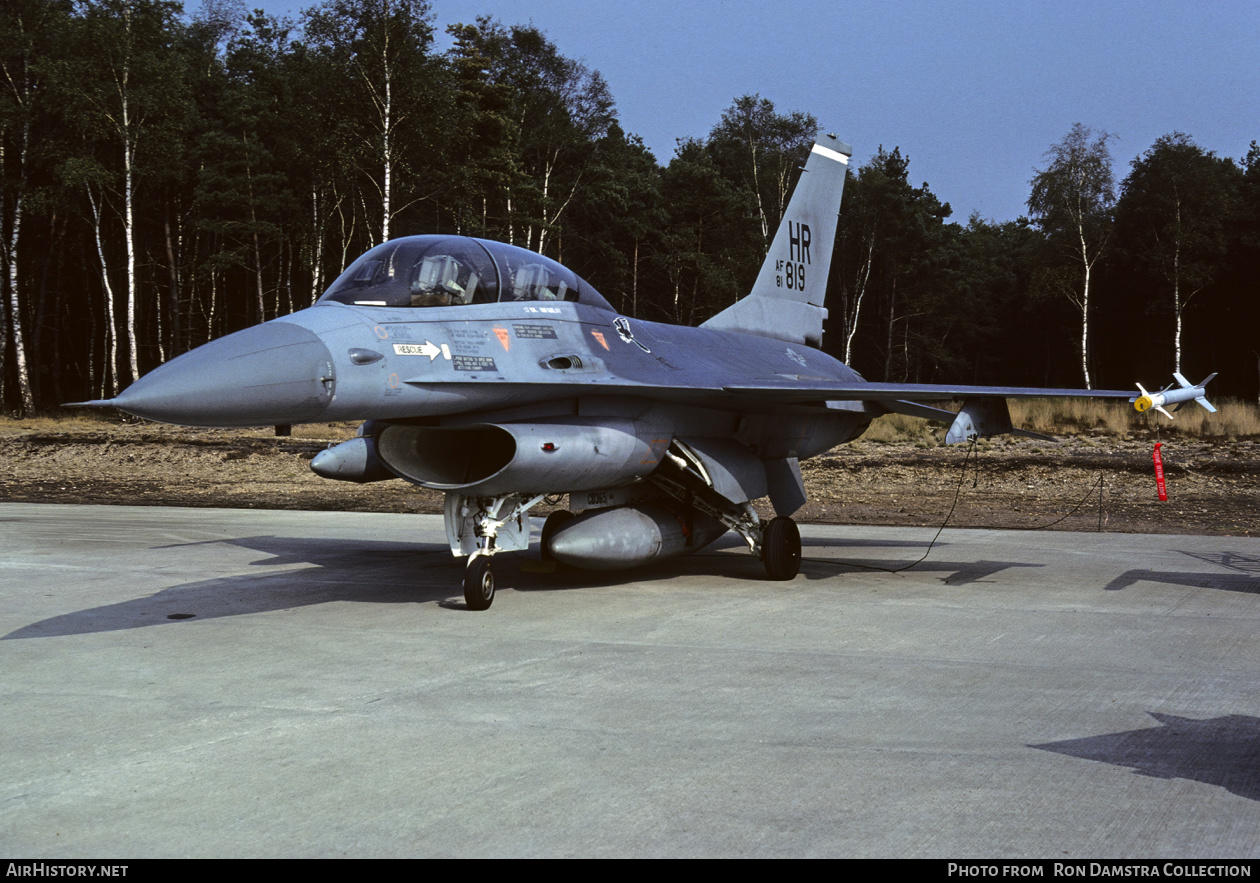 Aircraft Photo of 81-0819 / AF81-819 | General Dynamics F-16B Fighting Falcon | USA - Air Force | AirHistory.net #624346