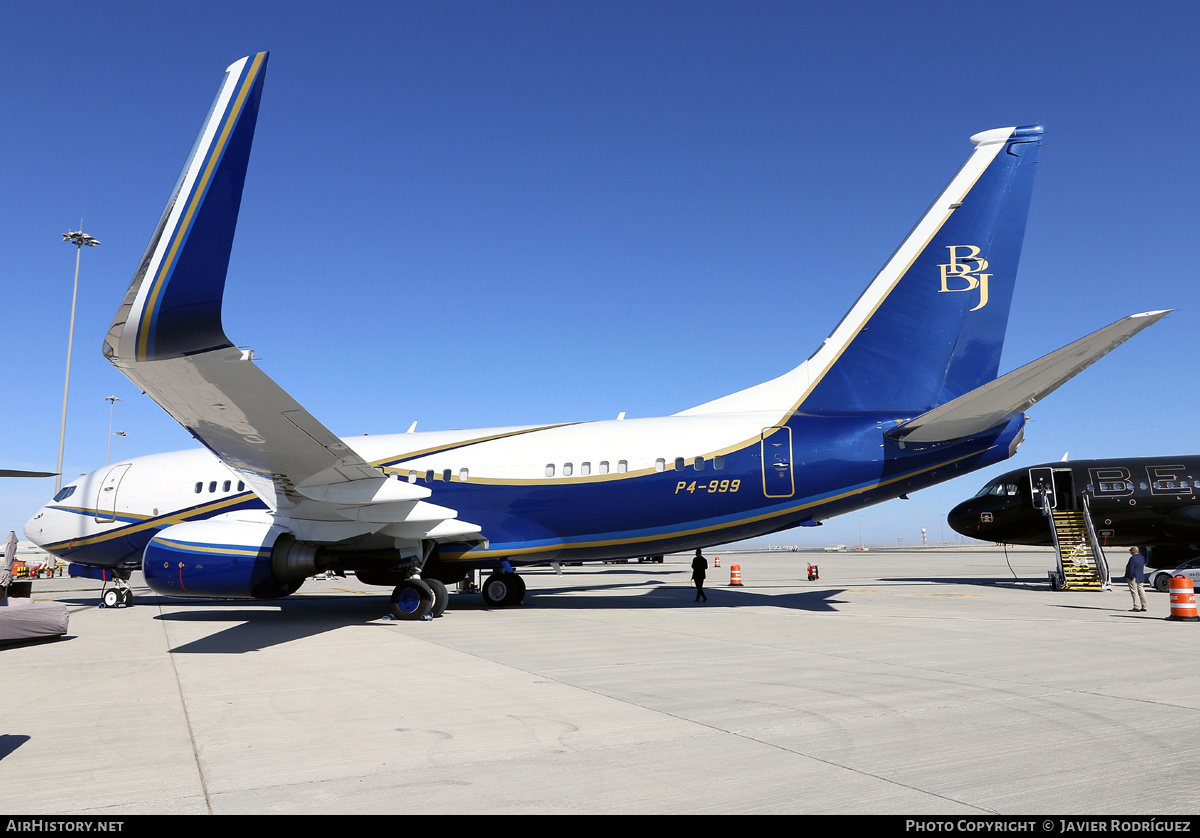 Aircraft Photo of P4-999 | Boeing 737-7BC BBJ | AirHistory.net #624400