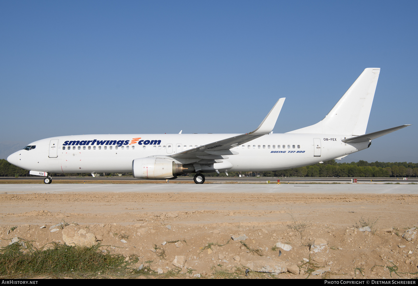 Aircraft Photo of OM-FEX | Boeing 737-8Q8 | Smartwings | AirHistory.net #624467