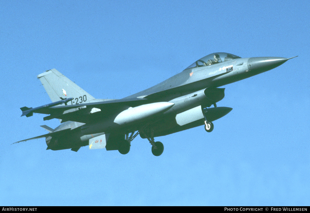 Aircraft Photo of J-230 | General Dynamics F-16A Fighting Falcon | Netherlands - Air Force | AirHistory.net #624499