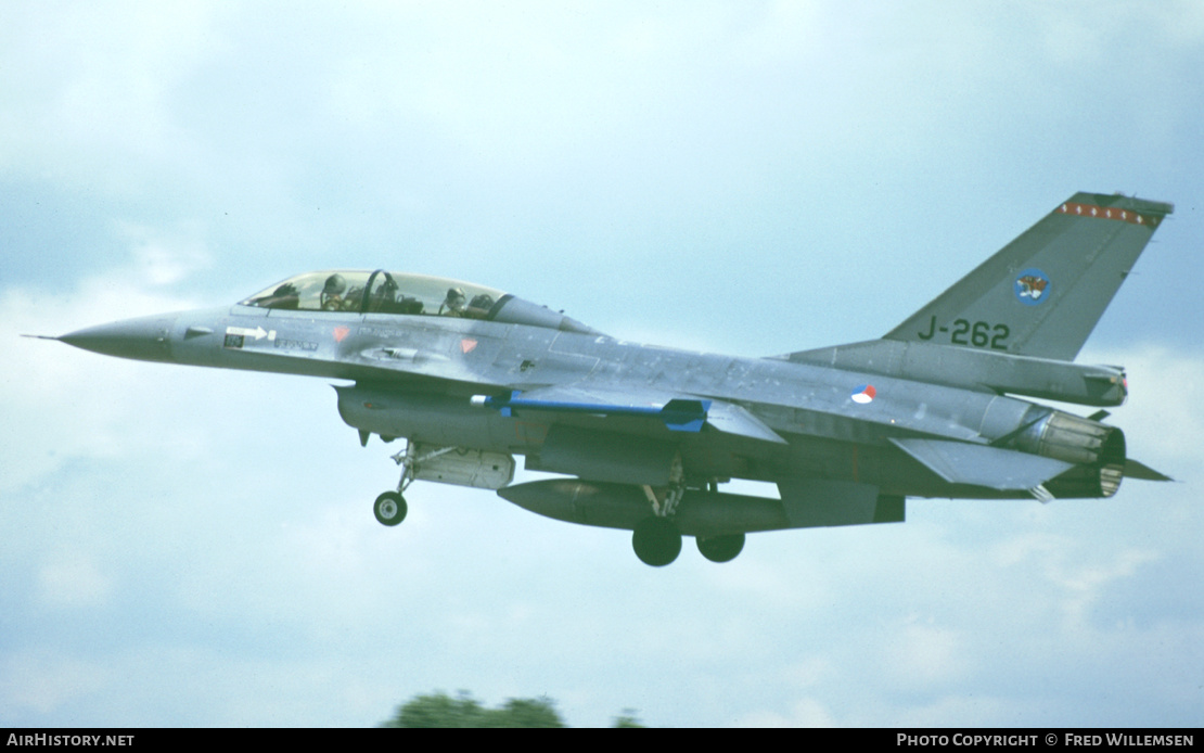 Aircraft Photo of J-262 | General Dynamics F-16B Fighting Falcon | Netherlands - Air Force | AirHistory.net #624500