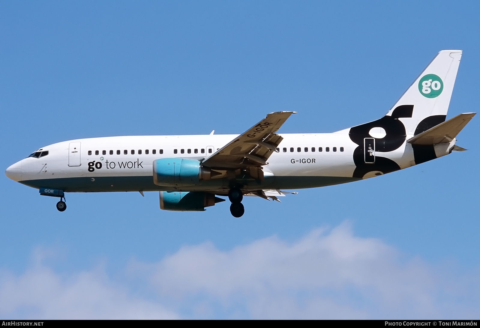 Aircraft Photo of G-IGOR | Boeing 737-36N | Go Fly | AirHistory.net #624506