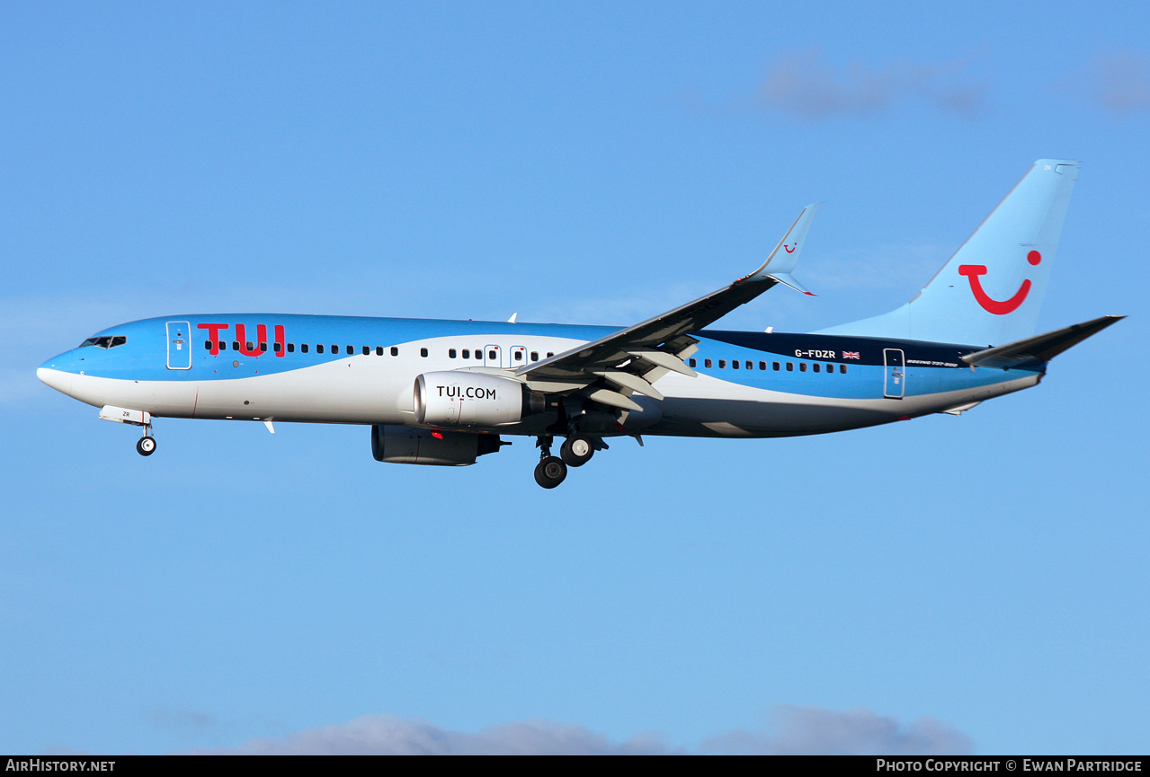 Aircraft Photo of G-FDZR | Boeing 737-8K5 | TUI | AirHistory.net #624536