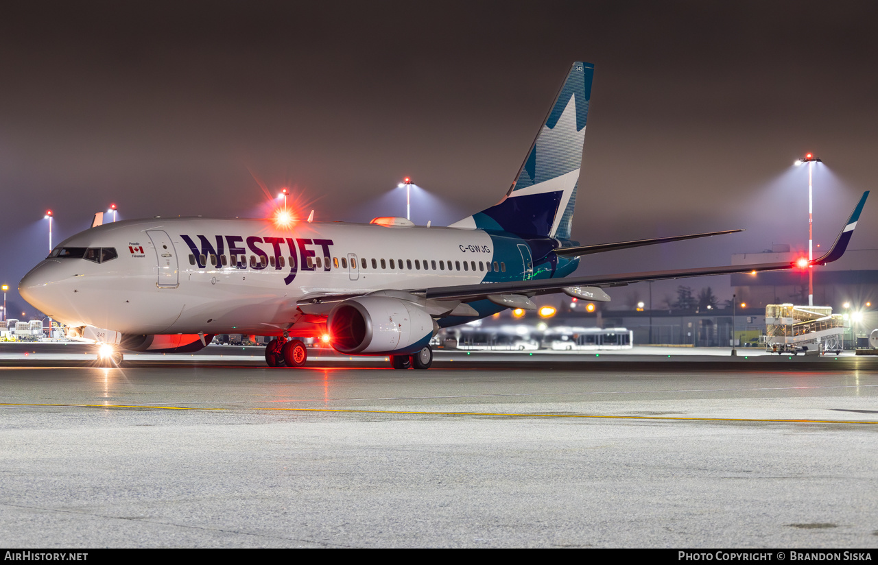 Aircraft Photo of C-GWJG | Boeing 737-7CT | WestJet | AirHistory.net #624604