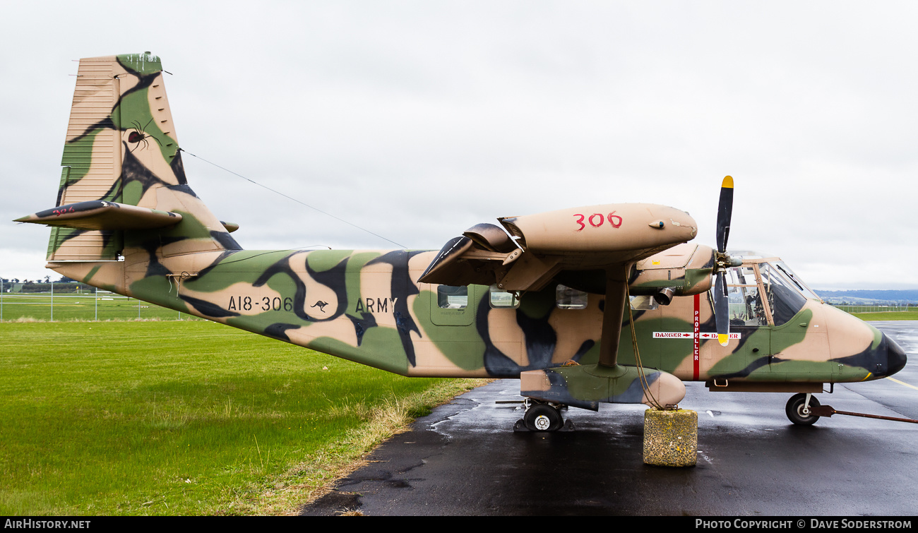 Aircraft Photo of A18-306 | GAF N-22B Nomad | Australia - Army | AirHistory.net #624620