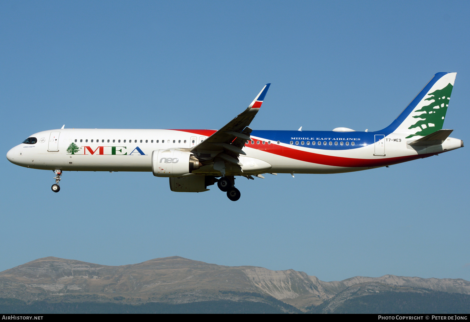 Aircraft Photo of T7-ME9 | Airbus A321-271NX | MEA - Middle East Airlines | AirHistory.net #624674