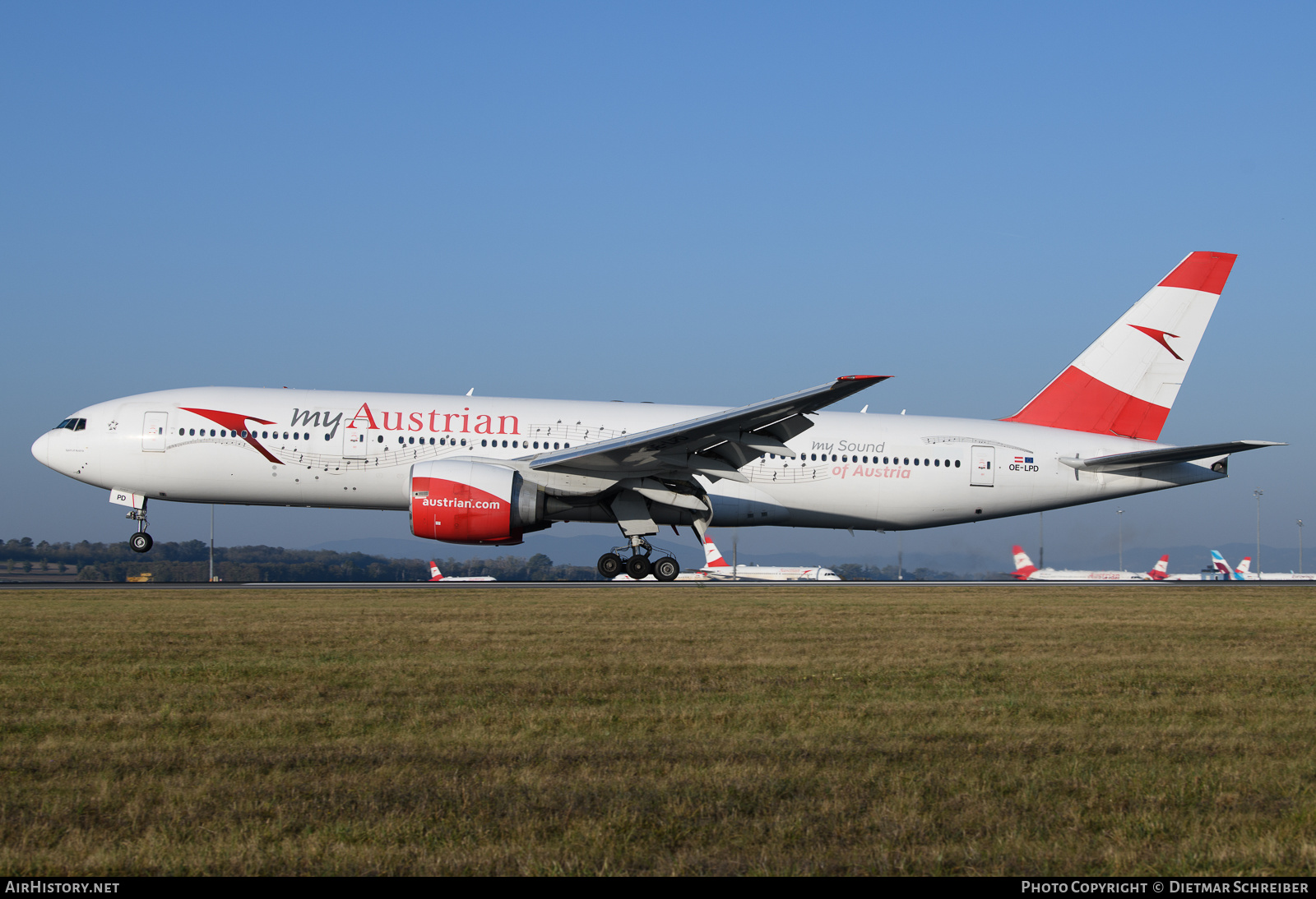 Aircraft Photo of OE-LPD | Boeing 777-2Z9/ER | Austrian Airlines | AirHistory.net #624785