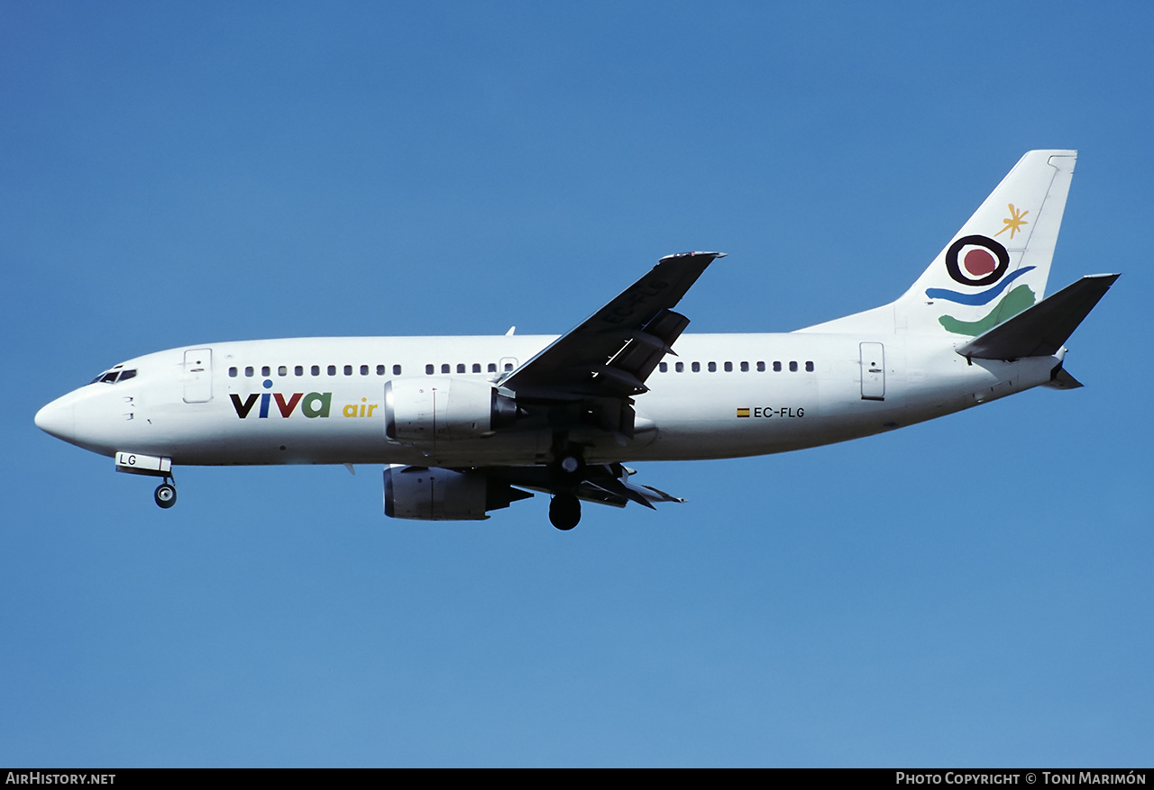 Aircraft Photo of EC-FLG | Boeing 737-36E | Viva Air | AirHistory.net #624879