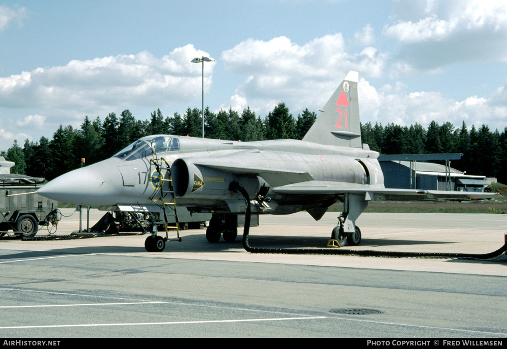 Aircraft Photo of 37421 | Saab JA37D Viggen | Sweden - Air Force | AirHistory.net #624880