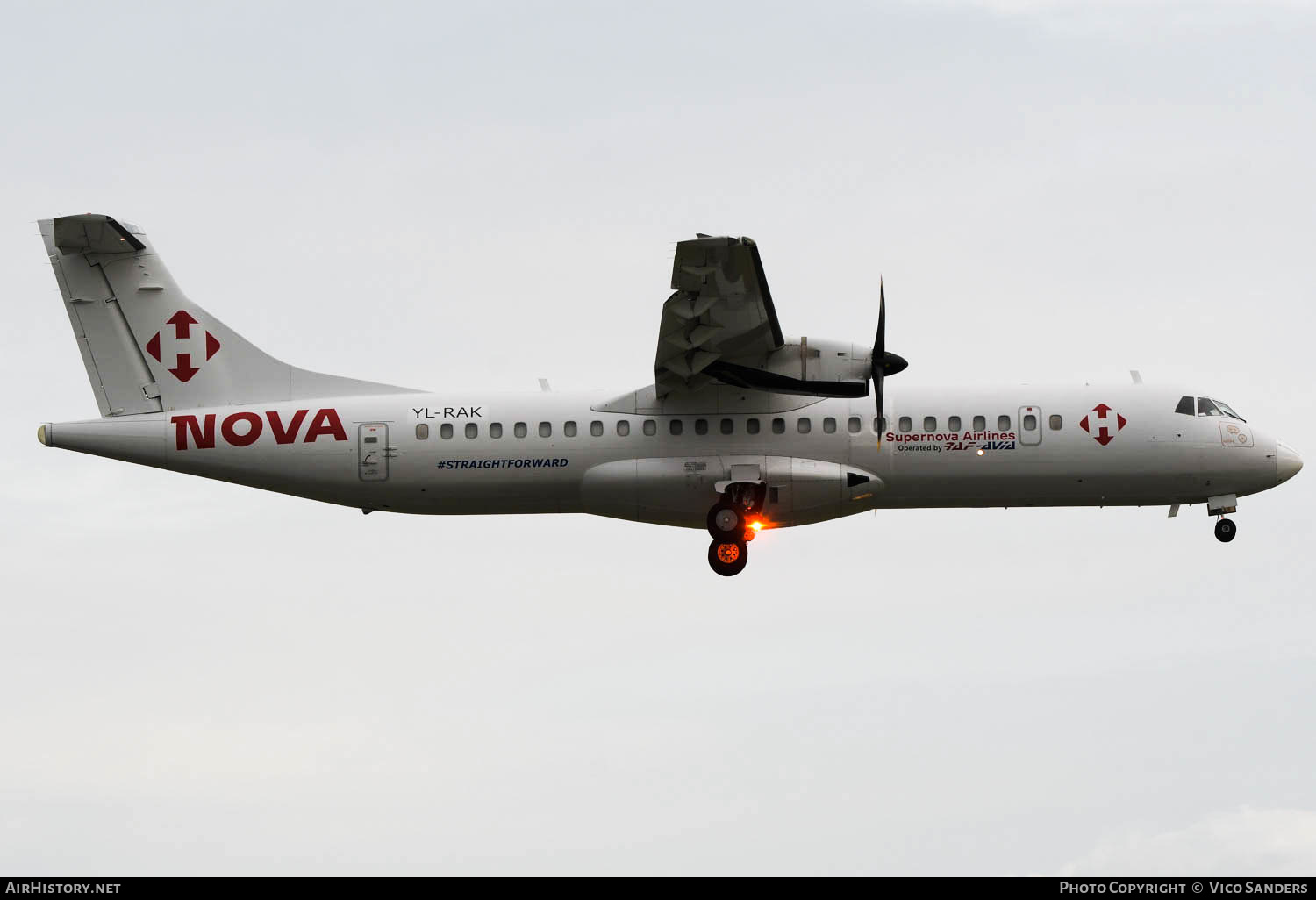 Aircraft Photo of YL-RAK | ATR ATR-72-500/F (ATR-72-212A) | Nova Post | AirHistory.net #624931