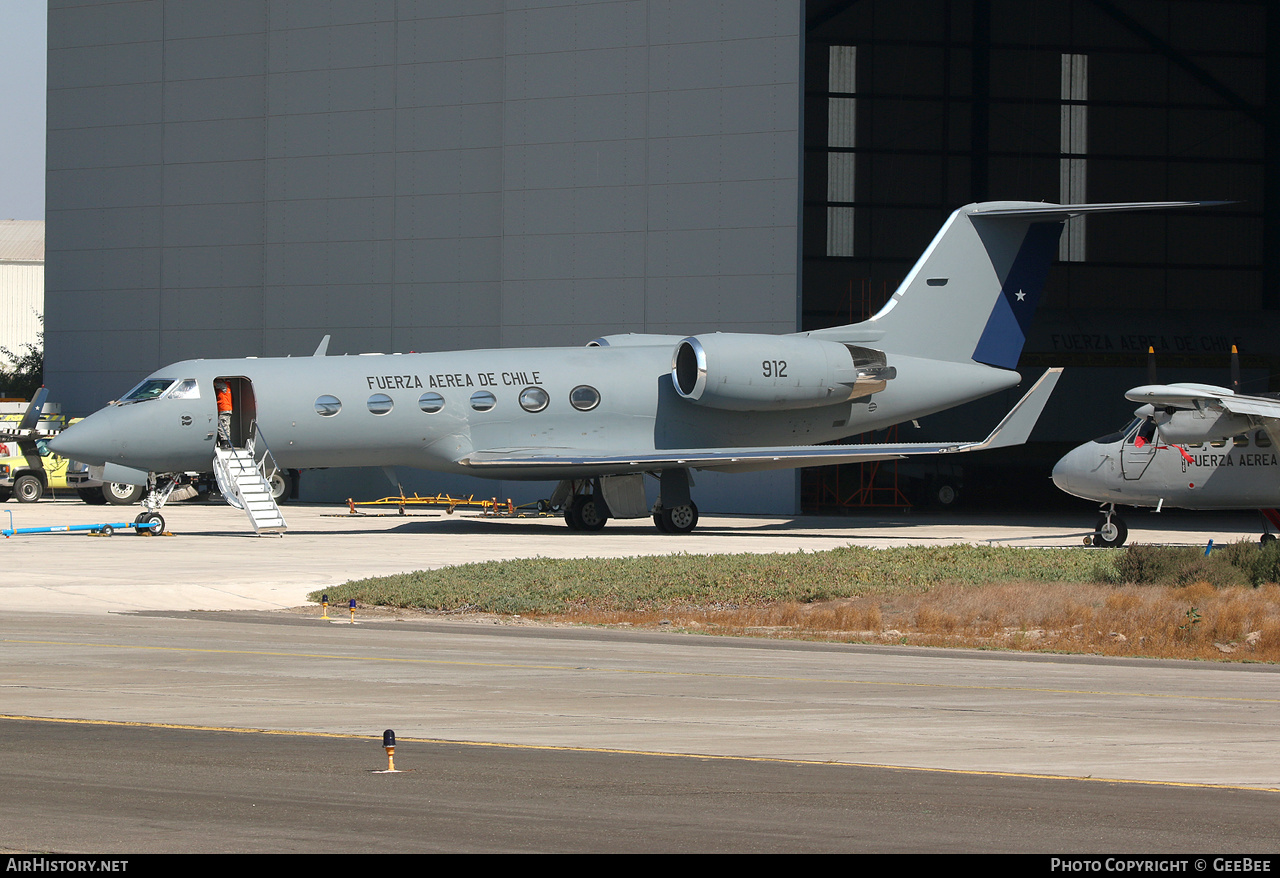 Aircraft Photo of 912 | Gulfstream Aerospace G-IV Gulfstream IV | Chile - Air Force | AirHistory.net #624963
