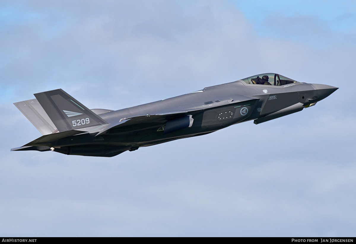 Aircraft Photo of 5209 | Lockheed Martin F-35A Lightning II | Norway - Air Force | AirHistory.net #624994