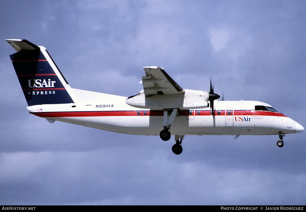 Aircraft Photo of N991HA | De Havilland Canada DHC-8-202 Dash 8 | USAir Express | AirHistory.net #625021