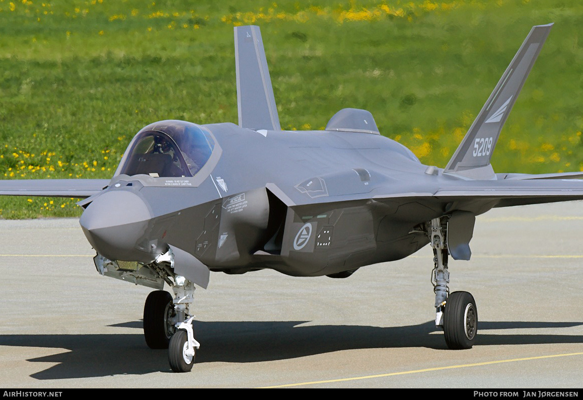 Aircraft Photo of 5209 | Lockheed Martin F-35A Lightning II | Norway - Air Force | AirHistory.net #625051
