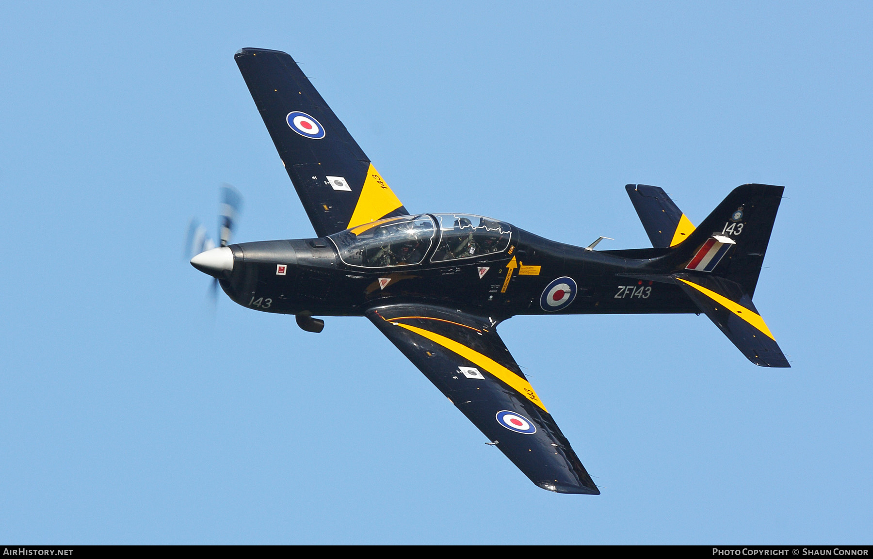 Aircraft Photo of ZF143 | Short S-312 Tucano T1 | UK - Air Force | AirHistory.net #625075